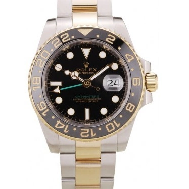 Aaa replica watch Master Ceramic Rolex Black 98229 Black GMT II Bezel Dial 0524
